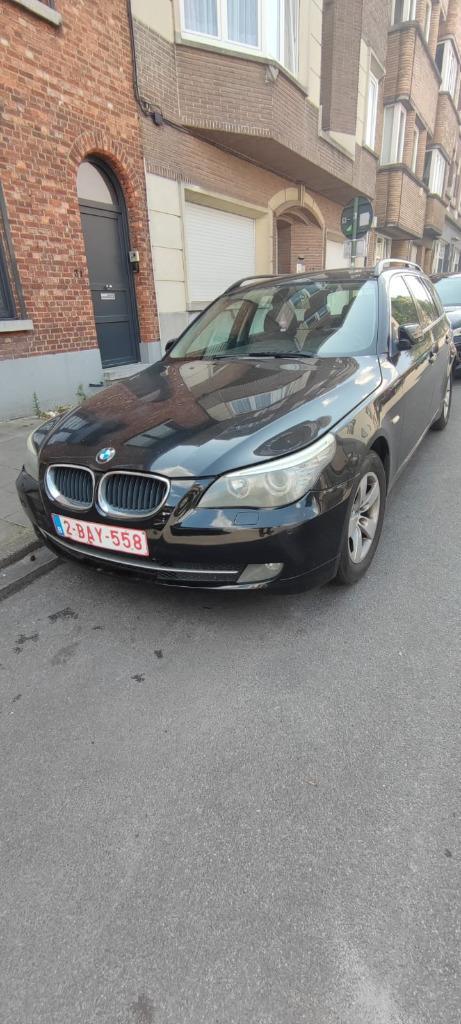 BMW 520d Touring E60 2008, Auto's, BMW, Particulier, Overige modellen, Diesel, Euro 5, Break, 5 deurs, Handgeschakeld, Zwart, Zwart