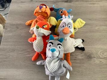 De Fabeltjeskrant verschillende pluche handpoppen (25 cm) beschikbaar voor biedingen