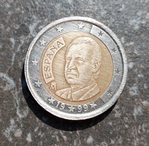 2 euro Spanje 1999 Juan Carlos, Postzegels en Munten, Munten | Europa | Euromunten, Losse munt, 2 euro, Spanje, Ophalen of Verzenden