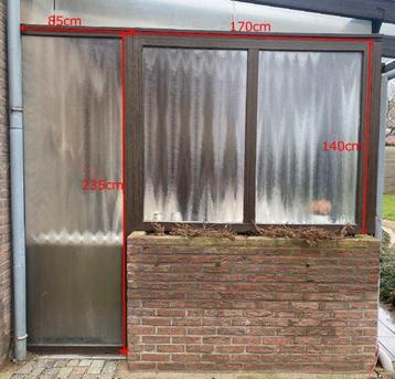 Schuifraam + Vaste ramen Gratis af te halen (zelf uitbreken)