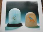 affiche « Oiseaux » Ingrid Rosschaert sculpture en verre 200, Antiquités & Art, Antiquités | Verre & Cristal, Enlèvement ou Envoi