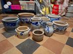 8 potjes + 1 kruik van steengoed, Antiek en Kunst, Ophalen