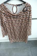Bruin geel geprinte bloes Lola Liza (K727), Kleding | Dames, Bruin, Lola & Liza, Ophalen of Verzenden, Zo goed als nieuw