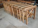 Stevige houten schraag (tafelhoogte of zaagbok) (9 stuks), Enlèvement, Neuf, 70 à 120 cm