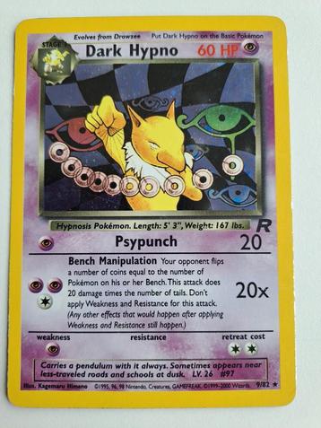 Pokémon Dark Hypno nr 9/82 beschikbaar voor biedingen