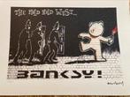 Banksy lithographie limité+certificat Mild Mild West, Antiquités & Art