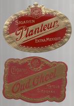 2 x GHEEL  -  Cigaren etiket : OUD GHEEL & PLANTEUR, Overige typen, Zo goed als nieuw, Verzenden