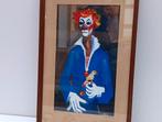 JEAN ETIENNE MULLER (1923-1959) peinture de clown, Enlèvement ou Envoi