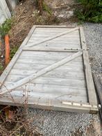 Zware houten poort, Tuin en Terras, Tuinpoorten, Ophalen, Gebruikt, 100 tot 150 cm, 200 cm of meer