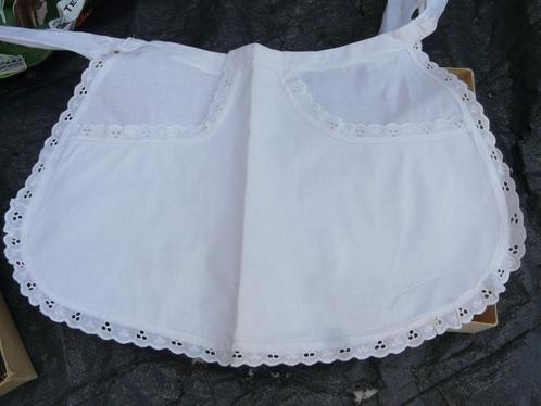 twee , dezelfde, nieuwe , witte, serveerschortjes, Kleding | Dames, Gelegenheidskleding, Nieuw, Overige typen, Wit, Ophalen