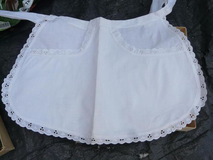 twee , dezelfde, nieuwe , witte, serveerschortjes, Kleding | Dames, Gelegenheidskleding, Nieuw, Overige typen, Wit, Ophalen