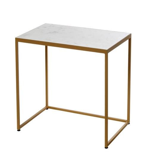 Stijlvol marmeren bijzettafel – Pomax, Huis en Inrichting, Tafels | Sidetables, Zo goed als nieuw, Ophalen of Verzenden