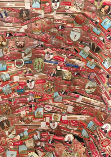 lot van 1000 stuks oude sigarenbandjes beschikbaar voor biedingen