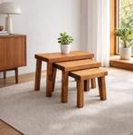 Prachtige set vintage bijzettafeltjes, Enlèvement ou Envoi, Comme neuf, Midcentury