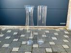 Vases hauts en verre transparent (état impeccable), Enlèvement