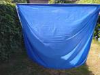 Katoenen Blauw Hoeslaken Van 1,40 m Op 2 meter, Gebruikt, Blauw, Hoeslaken of Sloop, Tweepersoons