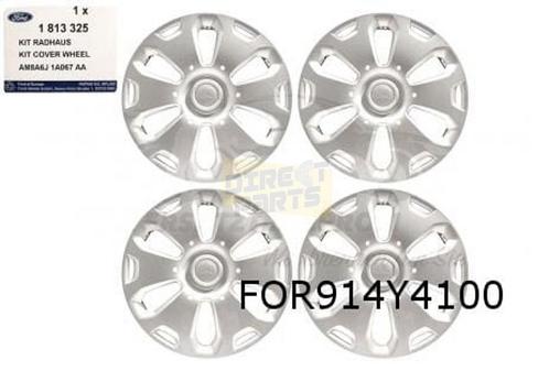 Ford Fiesta Wieldoppen set 14'' (set 4 stuks) zilver Origine, Auto diversen, Wieldoppen, Nieuw, Verzenden