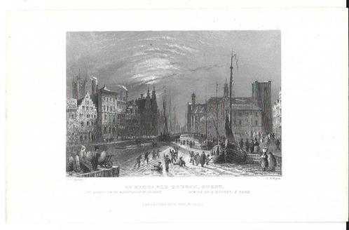 1837 - Gent - Sint-Michiels, Antiquités & Art, Art | Eaux-fortes & Gravures, Envoi