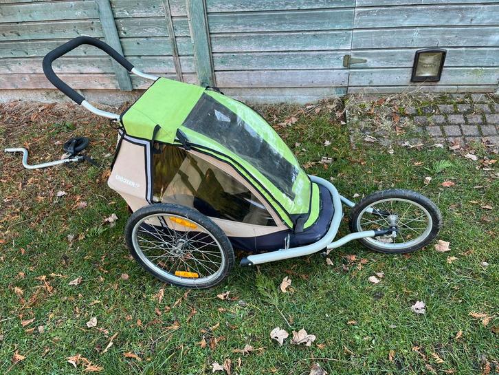 Fietskar Croozer, Fietsen en Brommers, Fietsaccessoires | Aanhangwagens en Karren, Gebruikt, Kinderkar, Opvouwbaar, Ophalen