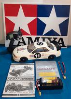 Tamiya FF03 FWD chassis met tal van Alu/carbon opties, Elektro, Verzenden, Zo goed als nieuw, Schaal 1:10