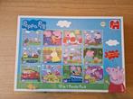 peppa pig 12 puzzels jumbo, Ophalen