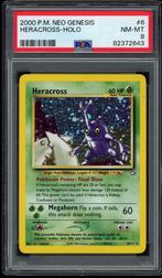 Heracross Holo PSA 8 - 6/111 - Neo Genesis 2000, Verzenden, Zo goed als nieuw, Losse kaart, Foil