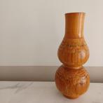 Vintage houten vaas. Handgemaakt inlegwerk., Antiek en Kunst, Ophalen of Verzenden