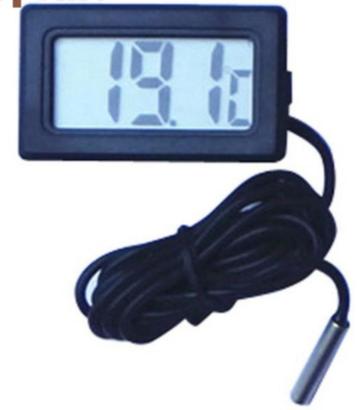 Digitale Terrarium Thermometer Aquarium - Thermometer Zwart  beschikbaar voor biedingen