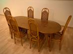 Rotan tafel & 6 stoelen, Ophalen