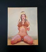 Olieverfschilderij van de vrouw, Ophalen of Verzenden