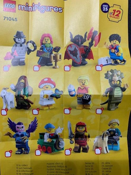 12 Minifugurines Lego série 25 (complète), Collections, Statues & Figurines, Neuf, Autres types, Enlèvement