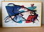 Kader 90x60cm modern, Ophalen, 50 tot 75 cm, Metaal of Aluminium, Zo goed als nieuw