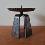 Vintage zware gietijzeren kandelaar, Antiek en Kunst, Ophalen of Verzenden