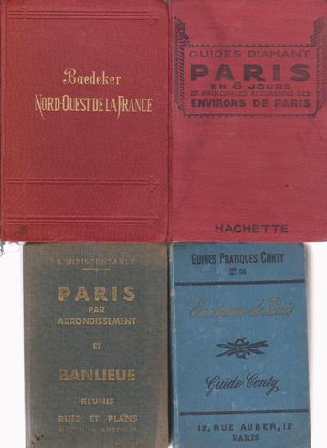 GUIDES TOURISTIQUES ANCIENS - 4 vol. à 12 € / 1 ou 40 € lot beschikbaar voor biedingen