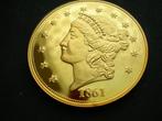 monnaie usa en cuivre doré de 1861, Postzegels en Munten, Munten | Amerika, Ophalen, Noord-Amerika, Setje