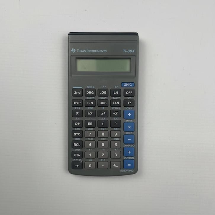 Texas Instruments TI-30X Scientific Calculator  1980s, Diversen, Rekenmachines, Zo goed als nieuw, Ophalen of Verzenden
