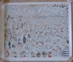 JAMES ENSOR / LES BAINS A OSTENDE / KLEUROFFSET / 70x83cm, Antiek en Kunst, Kunst | Litho's en Zeefdrukken, Ophalen of Verzenden