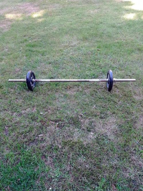 halterstang set, Sport en Fitness, Fitnessmaterialen, Gebruikt, Halterset, Ophalen