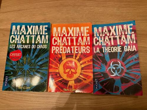 Lot de la trilogie de Maxime Chattam en poche - TB état, Livres, Thrillers