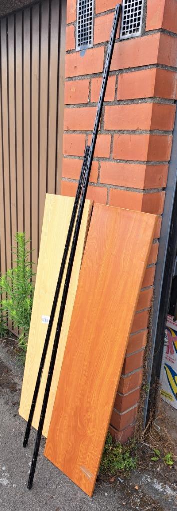 Legplanken+rails+dragers, Doe-het-zelf en Bouw, IJzerwaren en Bevestigingsmiddelen, Gebruikt, Ophalen