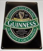 GUINNESS : Metalen Bord Guinness Extra Stout Dublin Ireland, Panneau, Plaque ou Plaquette publicitaire, Autres marques, Envoi