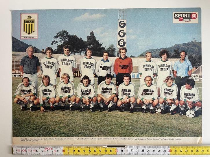 Poster Thor Waterschei 1980-81 (Sport 80), Verzamelen, Sportartikelen en Voetbal, Zo goed als nieuw, Poster, Plaatje of Sticker