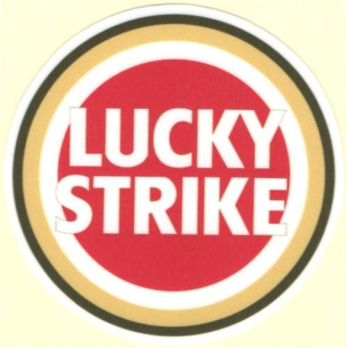 Lucky Strike sticker #4, Motoren, Accessoires | Stickers, Verzenden