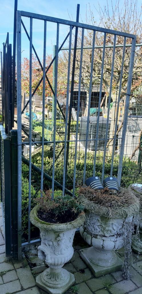 Buitenkennel  gegalvaniseerd metaal  -  11 panelen, Dieren en Toebehoren, Hondenhokken, Zo goed als nieuw, Hondenhok, Ophalen