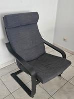 POÄNG fauteuil zwart, Huis en Inrichting, Fauteuils, Ophalen, Zo goed als nieuw