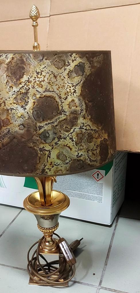 Boulanger lamp met gouden wolkenkap, Huis en Inrichting, Lampen | Plafondlampen, Zo goed als nieuw, Ophalen of Verzenden