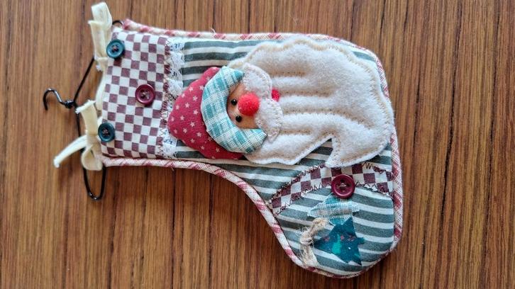 Sinterklaas kous voor klein geschenkje met hanger, Diversen, Sinterklaas, Zo goed als nieuw, Ophalen of Verzenden