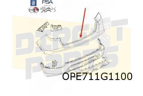 Opel Mokka X (9/16-9/19) achterbumper (te spuiten) Origineel, Auto-onderdelen, Carrosserie, Bumper, Opel, Achter, Nieuw, Verzenden