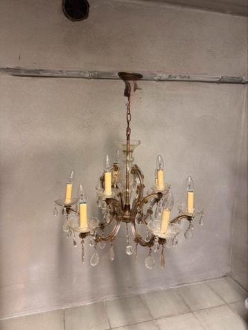 Vintage kroonluchter / luster – projectje beschikbaar voor biedingen