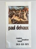 Artist Poster Paul Delveaux 1973, Antiek en Kunst, Ophalen of Verzenden